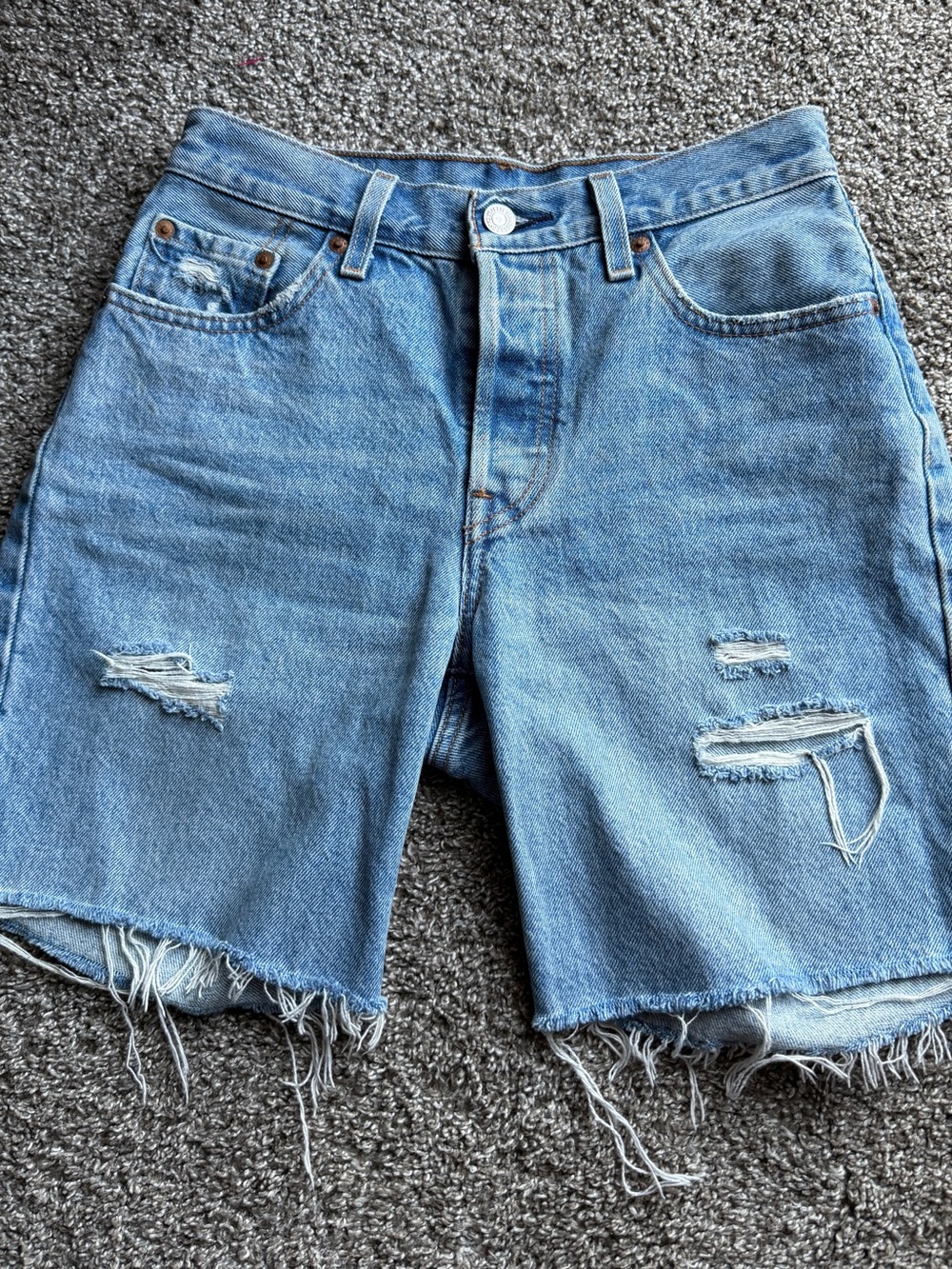 Levi's Premium Distressed Denim Shorts